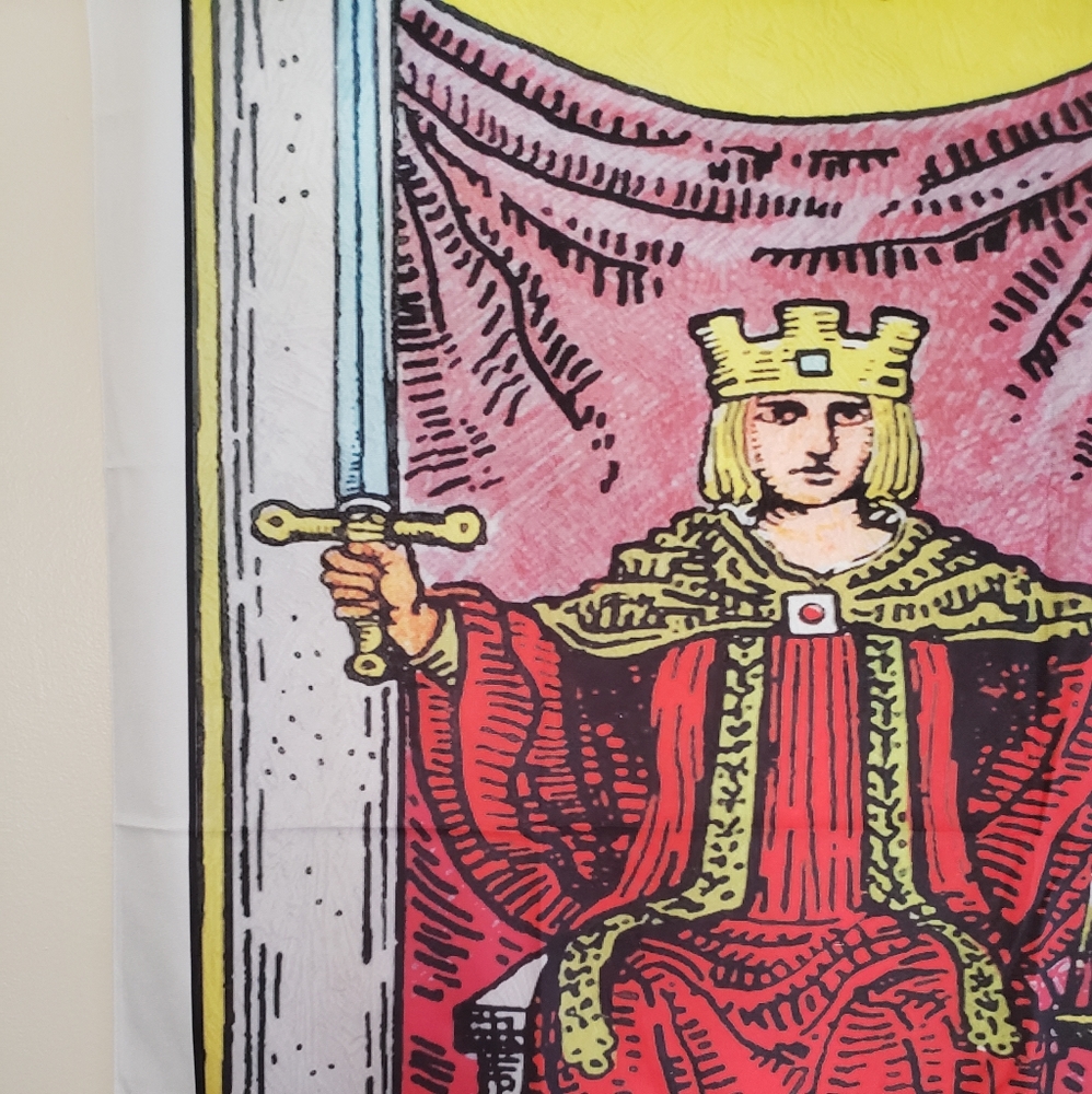 Justice Tarot Card Tapestry - Picture 2 of 3